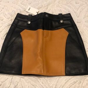 Coach leather skirt size 0